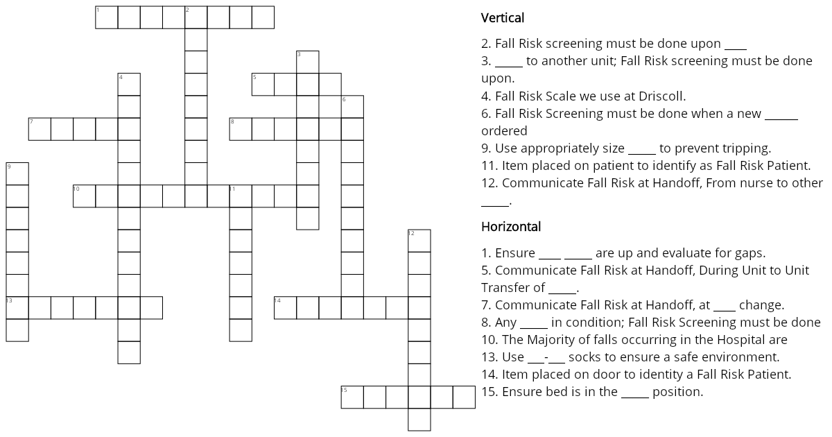 Fall Prevention | More Puzzles!