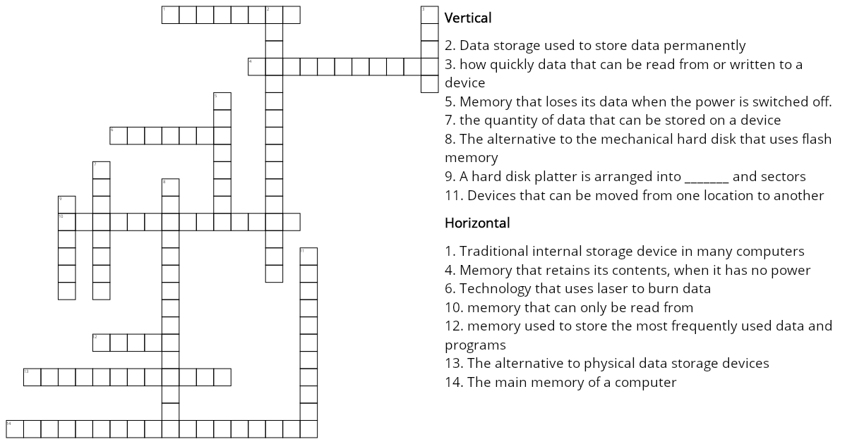 Primary and Secondary Storage | More Puzzles!